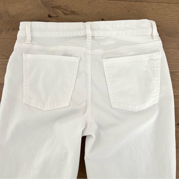 Eileen Fisher White Jeans Cotton High Waist Straight Leg Capsule System Size 6 - Picture 7 of 15